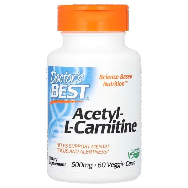 Acetyl L-Carnitine, 500mg - 60 vcaps - Doctor's Best | Vaistine1.lt | WestPharmacy.eu