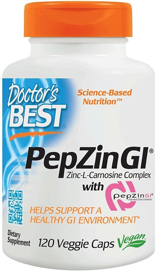 PepZin GI - 120 vcaps - Doctor's Best | WestPharmacy.nl - Digestive Health