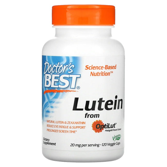 Lutein from OptiLut, 10mg - 120 vcaps - Doctor's Best | WestPharmacy.nl - Eye & Vision