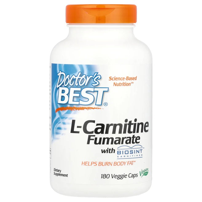 L-Carnitine Fumarate with Biosint Carnitines - 180 vcaps - Doctor's Best | WestPharmacy.nl - Weight Management
