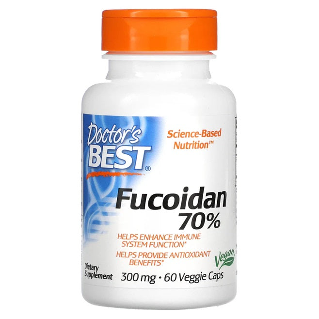 Fucoidan 70%, 300mg - 60 vcaps - Doctor's Best | WestPharmacy.nl - Immune Support