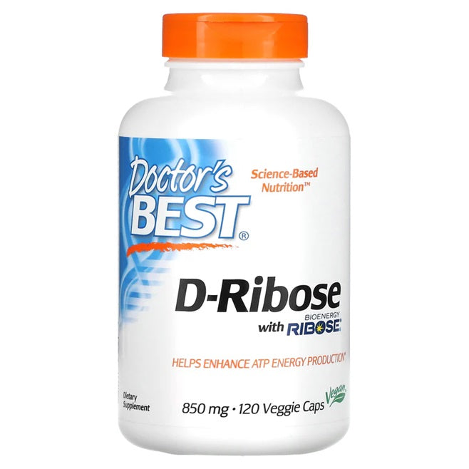 D-Ribose, 850mg - 120 vcaps - Doctor's Best | WestPharmacy.nl - Energy