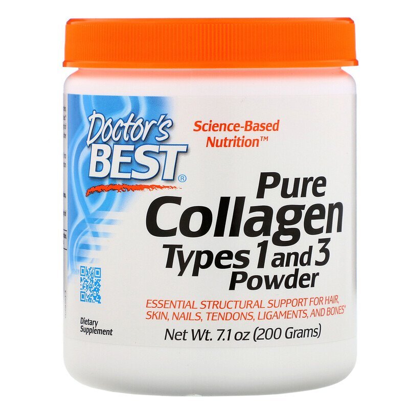 Pure Collagen Types 1 and 3, Powder - 200g - Doctor's Best | Vaistine1.lt | WestPharmacy.eu