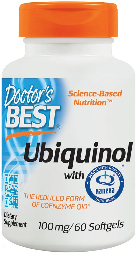 Ubiquinol with Kaneka, 100mg - 60 softgels - Doctor's Best | WestPharmacy.nl - Cardiovascular Health
