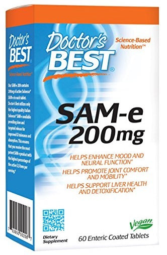 SAM-e, 200mg - 60 tablets - Doctor's Best | WestPharmacy.nl - Joint Support