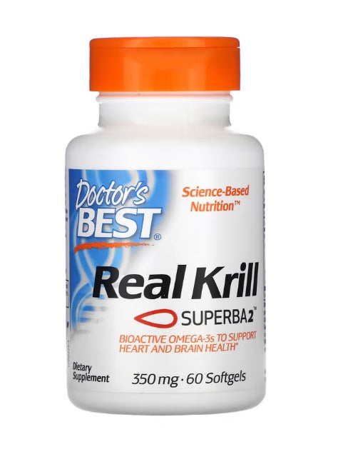 Real Krill, 350mg - 60 softgels - Doctor's Best | Vaistine1.lt | WestPharmacy.eu
