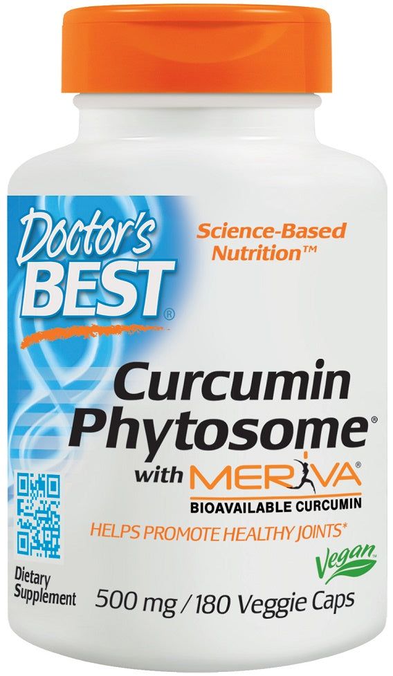 Curcumin Phytosome, 500mg - 180 vcaps - Doctor's Best | WestPharmacy.nl - Joint Support