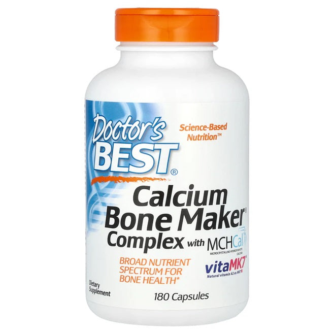 Calcium Bone Maker Complex with MCHCal - 180 caps - Doctor's Best | WestPharmacy.nl - Minerals