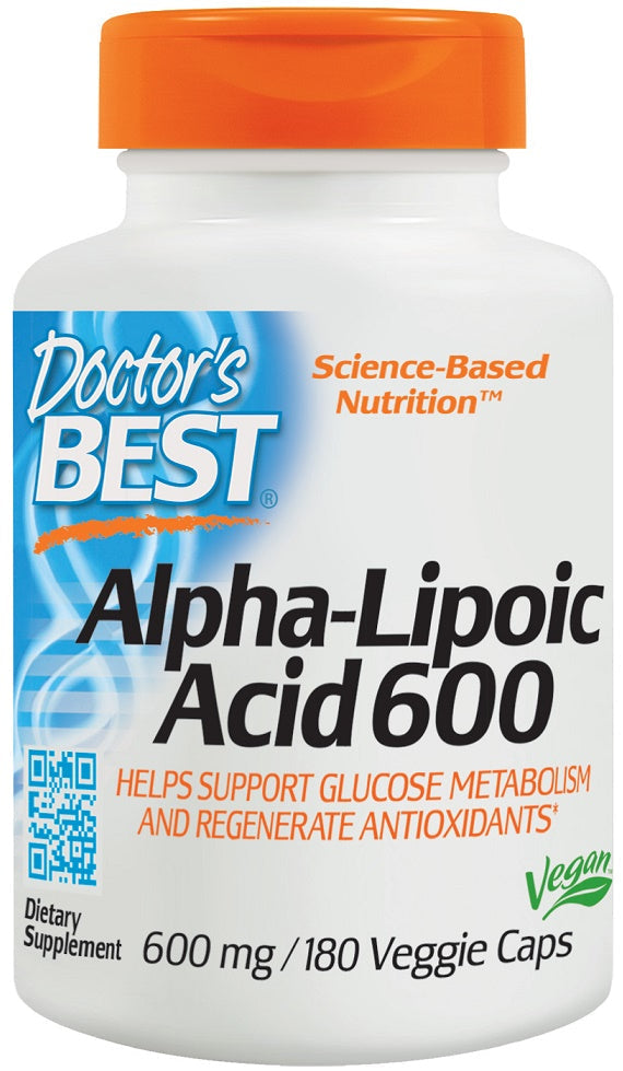 Alpha-Lipoic Acid, 600mg - 180 vcaps - Doctor's Best | WestPharmacy.nl - Antioxidants