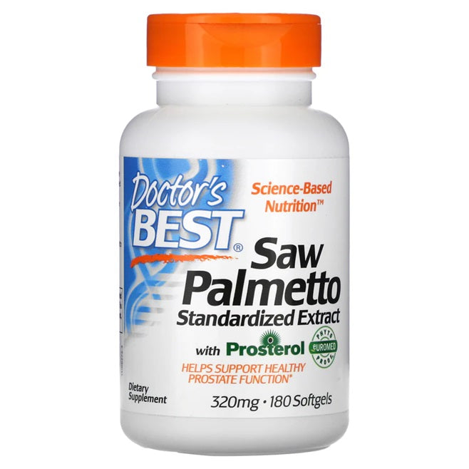 Saw Palmetto Standardized Extract with Prosterol, 320mg - 180 softgels - Doctor's Best | WestPharmacy.nl - Prostate Health