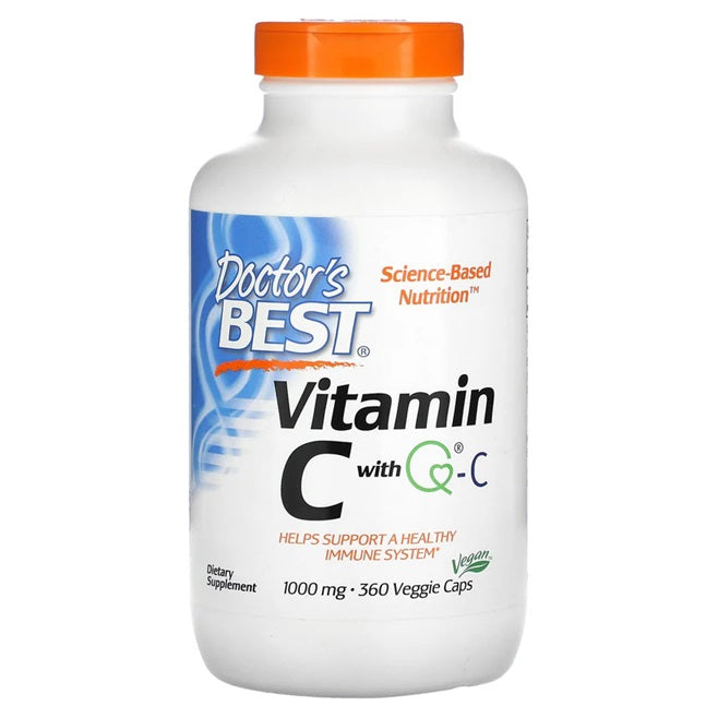Vitamin C with Q-C, 1000mg - 360 vcaps - Doctor's Best | Vaistine1.lt | WestPharmacy.eu