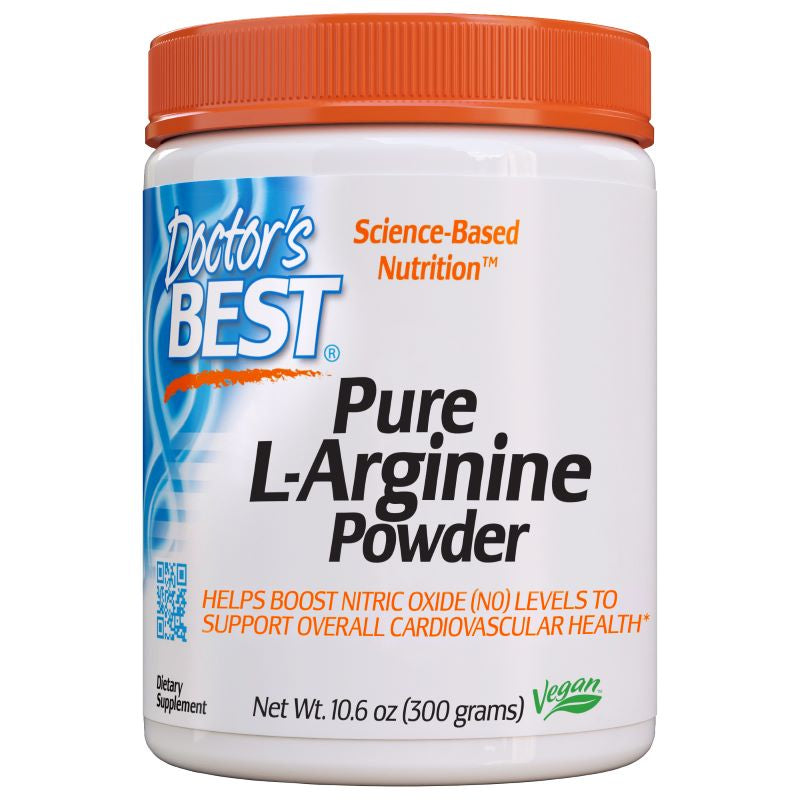 Pure L-Arginine Powder - 300g - Doctor's Best | WestPharmacy.nl - Amino Acids and BCAAs