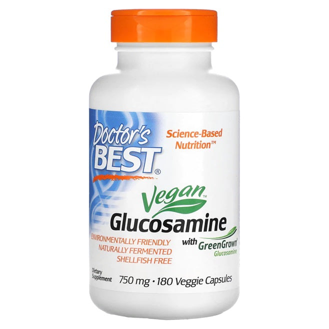 Vegan Glucosamine with GreenGrown, 750mg - 180 vcaps - Doctor's Best | WestPharmacy.nl - Joint Support