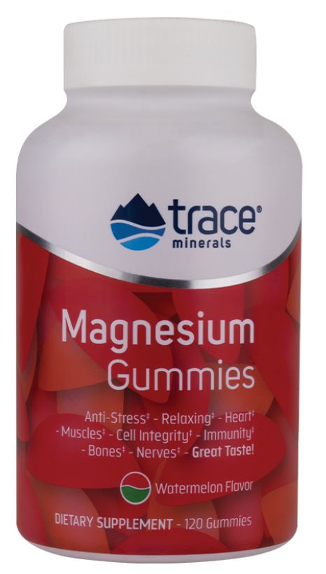 Magnesium Gummies, Watermelon - 120 gummies - Trace Minerals | WestPharmacy.nl - Minerals