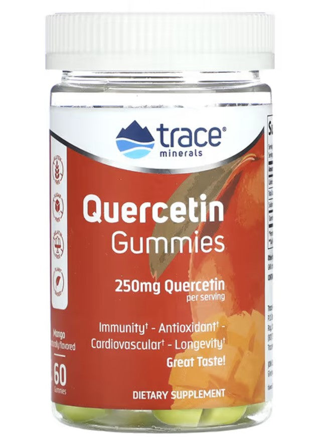 Quercetin Gummies, 250mg - 60 gummies - Trace Minerals | WestPharmacy.nl - Immune Support