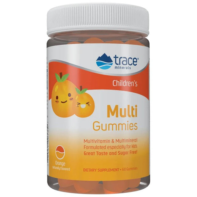 Children's Multi Gummies, Orange - 60 gummies - Trace Minerals | WestPharmacy.nl - Vitamins