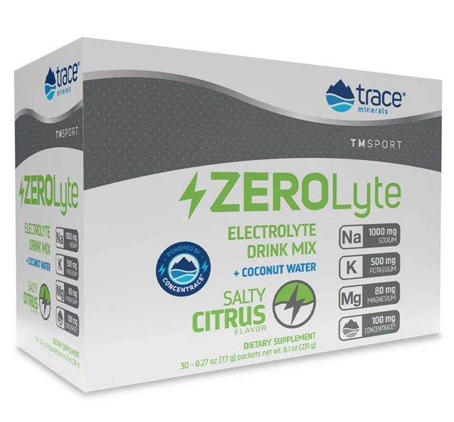 ZEROLyte, Salty Citrus - 30 packets - Trace Minerals | WestPharmacy.nl - Electrolytes