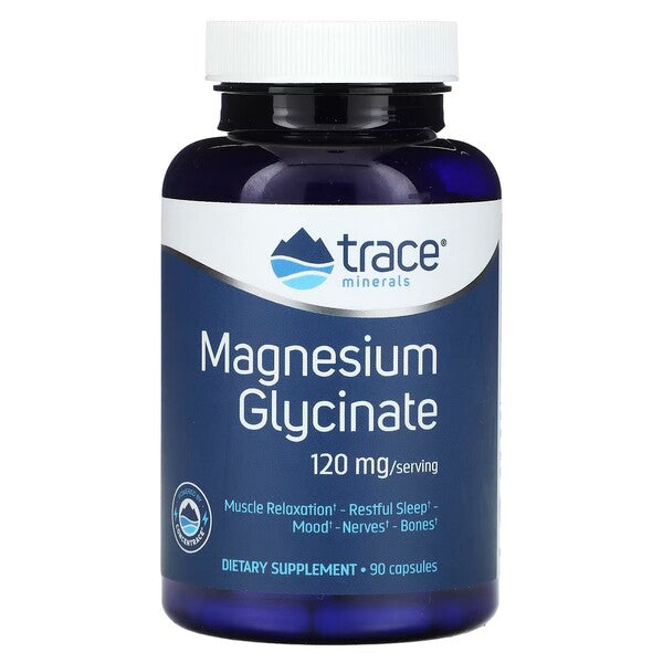 Magnesium Glycinate - 90 caps - Trace Minerals | WestPharmacy.nl - Minerals