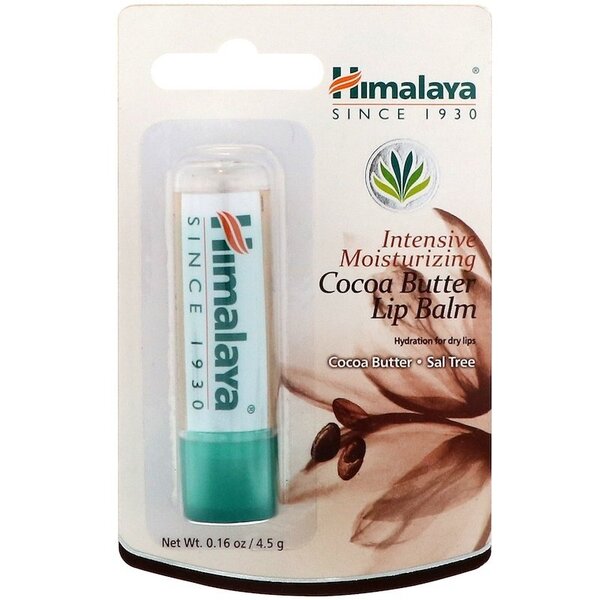 Intensive Moisturizing Cocoa Butter Lip Balm - 4.5g - Himalaya | WestPharmacy.nl - Lip balm