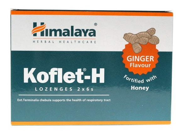 Koflet-H, Ginger - 12 lozenges - Himalaya | Vaistine1.lt | WestPharmacy.eu