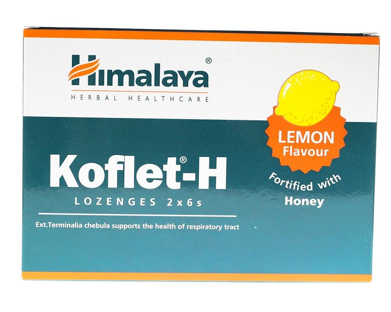 Koflet-H, Lemon - 12 lozenges - Himalaya | WestPharmacy.nl - Respiratory Health