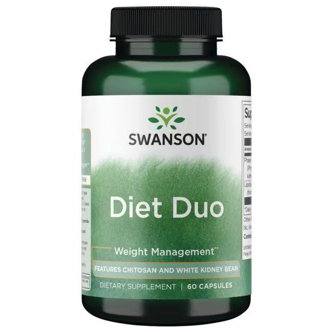 Diet Duo Features Chitosan and White Kidney Bean 60 CAPS - Swanson | WestPharmacy.nl