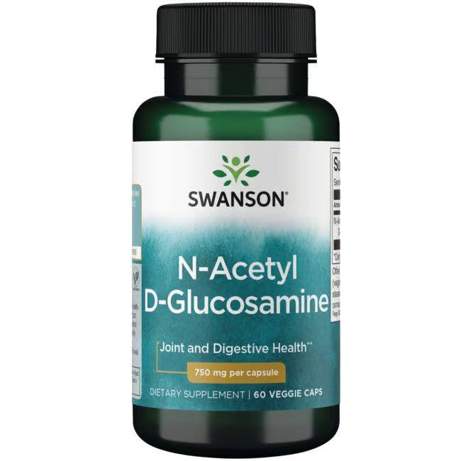N-Acetyl D-Glucosamine 750mg 60 VCAPS - Swanson | WestPharmacy.nl