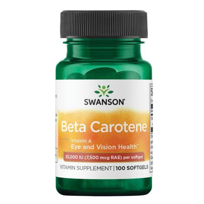 Beta-Carotene 25,000 Iu (7,500 mcg Rae) 100 SGELS - Swanson | WestPharmacy.nl