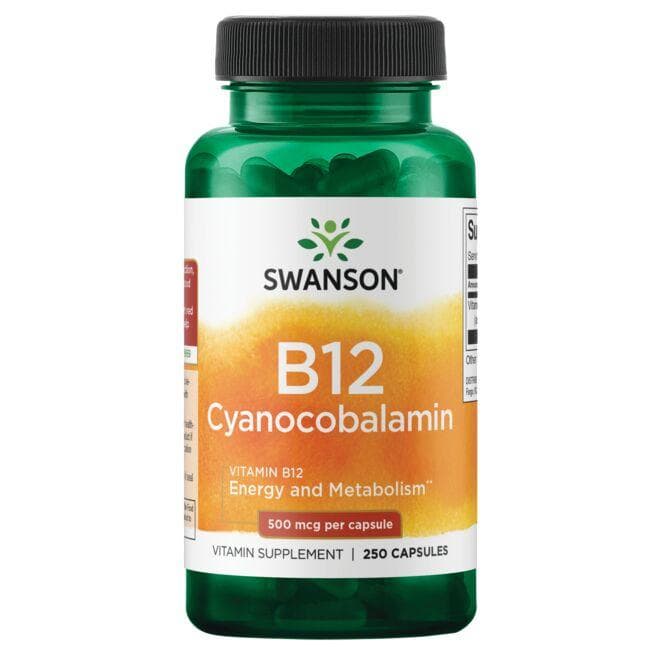 VITAMIN B-12 500MCG 250 CAPS - Swanson | WestPharmacy.nl