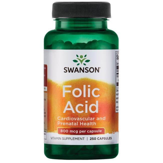 FOLIC ACID 800 MCG 250 CAPS - Swanson | WestPharmacy.nl