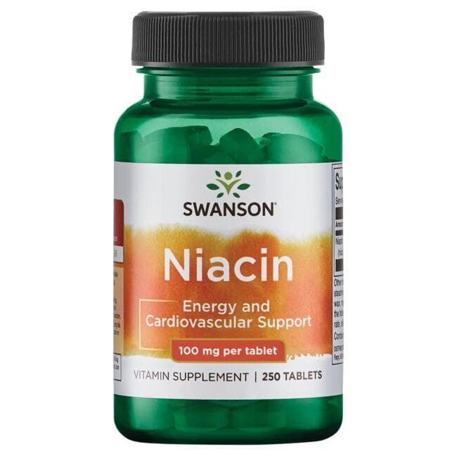 Niacin - Cholesteroliui - 100 mg - N250 - Niacinas - Swanson - Vaistine1.lt