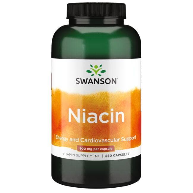 Niacin - Cholesteroliui - 500 mg - N250 - Niacinas - Swanson - Vaistine1.lt