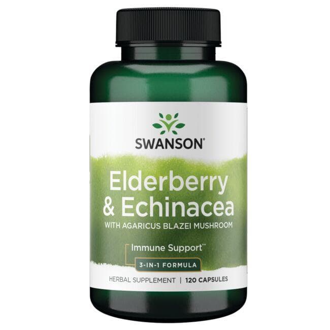 Elderberry & Echinacea - Šeivamedis ir ežiuolė - N120 - Swanson - Vaistine1.lt