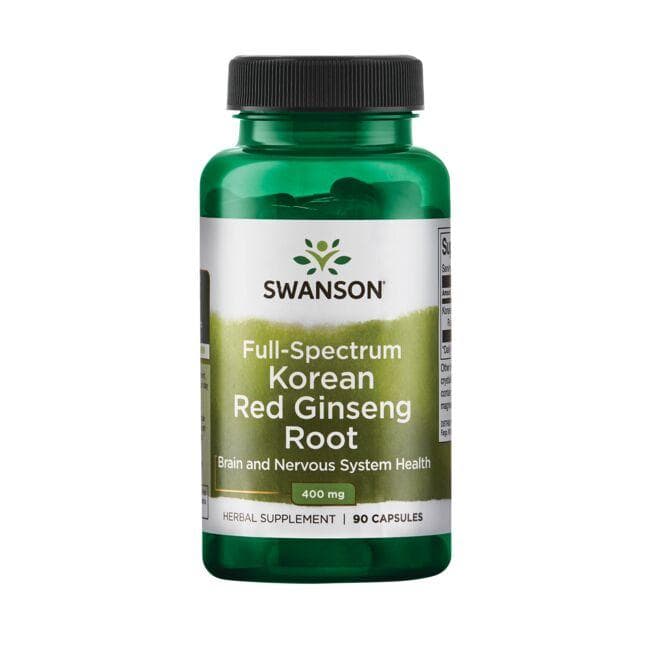 FULL SPECTRUM KOREAN RED GINSENG ROOT 400mg 60 CAPS - Swanson | WestPharmacy.nl