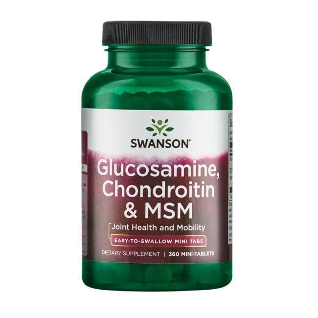 Glucosamine, Chondroitin & MSM Highest Strength 3-in-1 Formula 360 MINI-TABS - Swanson | WestPharmacy.nl