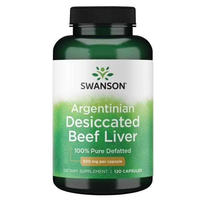 DESICCATED BEEF LIVER 500mg 120 CAPS - Swanson | WestPharmacy.nl