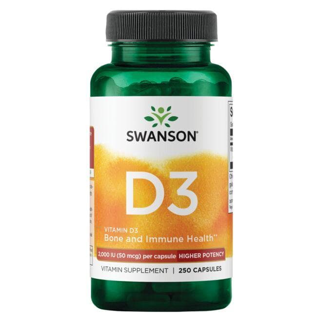 VITAMIN D3 - HIGHER POTENCY 2000IU 50mcg 250CAPS - Swanson | WestPharmacy.nl