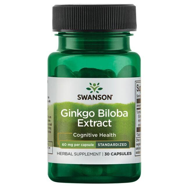 GINKGO BILOBA EXTRACT 60mg 30 CAPS - Swanson | WestPharmacy.nl