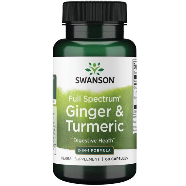 FULL SPECTRUM GINGER & TURMERIC - 2-IN-1 60 CAPS - Swanson | WestPharmacy.nl