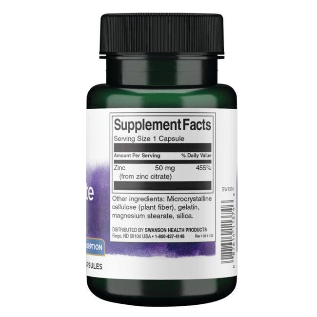 Zinc Citrate - Cinko citratas - Imunitetui - N60 - Swanson - Vaistine1.lt