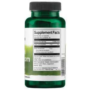 Full Spectrum Reishi Mushroom - 600 mg - N60 - Swanson - Vaistine1.lt