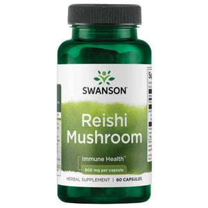 Full Spectrum Reishi Mushroom - 600 mg - N60 - Swanson - Vaistine1.lt