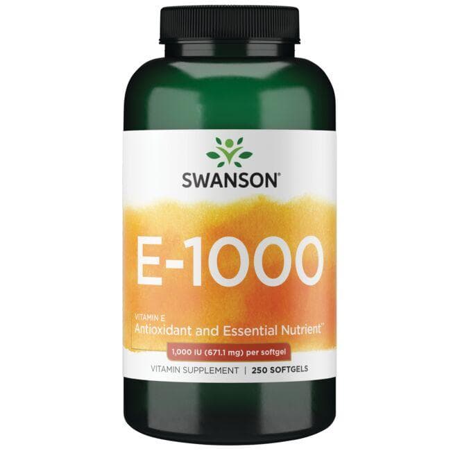 VITAMIN E 1000IU 250 SGELS - Swanson | WestPharmacy.nl