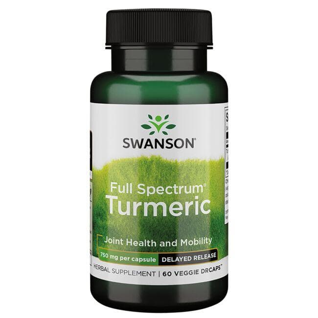 FULL SPECTRUM TURMERIC DELAYED 750mg 60 VCAPS - Swanson | WestPharmacy.nl