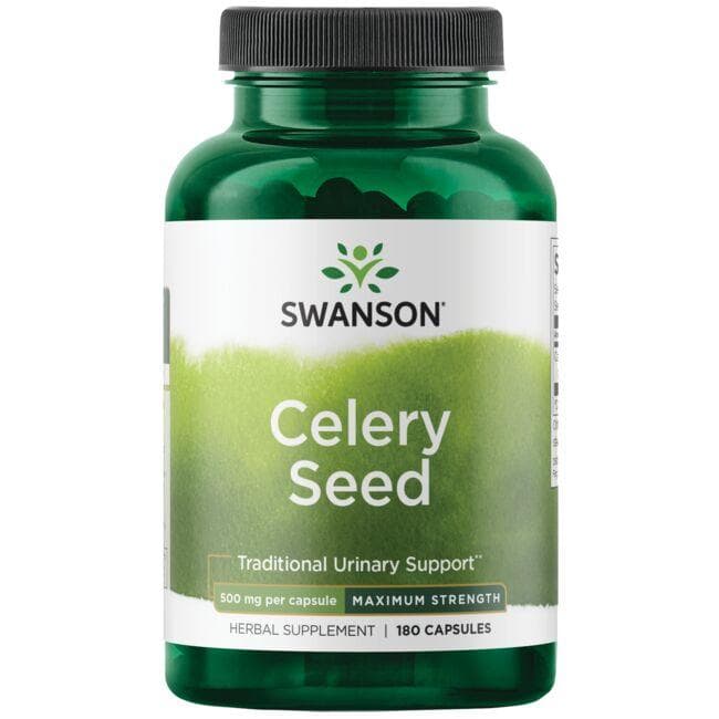 Celery Seed - Maximum Strength 500mg 180 CAPS - Swanson | WestPharmacy.nl