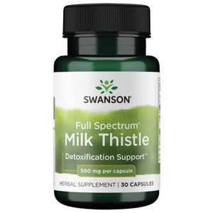 Milk Thistle - Tikrasis margainis - 500 mg - N30 - Swanson - Vaistine1.lt