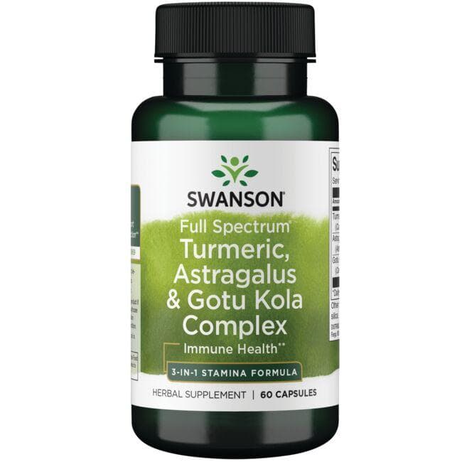 FULL SPECTRUM TURMERIC, ASTRAGALUS & GOTU KOLA 60 CAPS - Swanson | WestPharmacy.nl