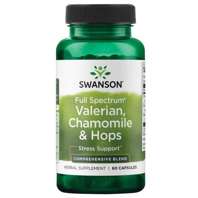 FULL SPECTRUN VALERIAN,CHAMOMILE & HOPS 60 CAPS - Swanson | WestPharmacy.nl