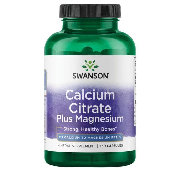 Calcium Citrate Plus Magnesium - Kalcio citratas ir magnis - N150 - Swanson - Vaistine1.lt