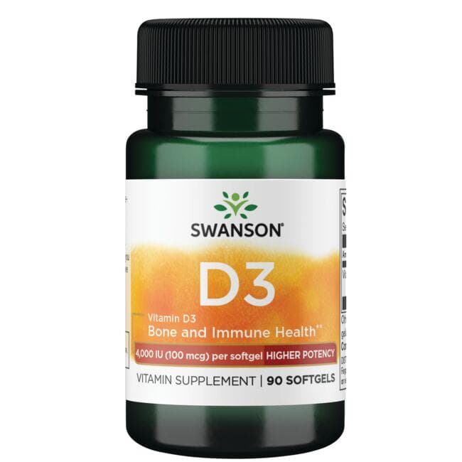 VITAMIN D3 4000 IU 100mcg 90 CAPS - Swanson | WestPharmacy.nl